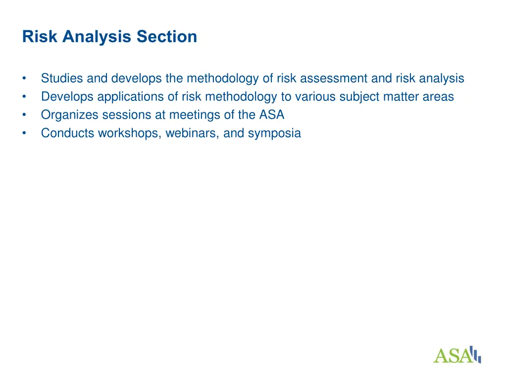 risk analysis section