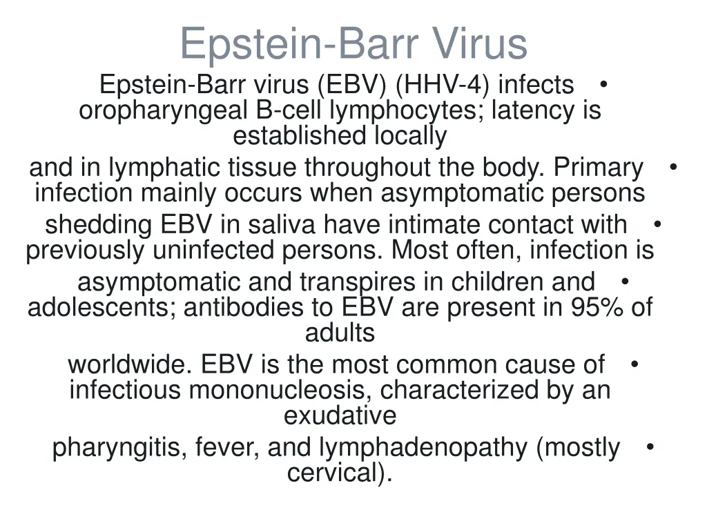 epstein barr virus epstein barr virus