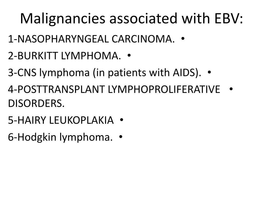 malignancies associated with ebv