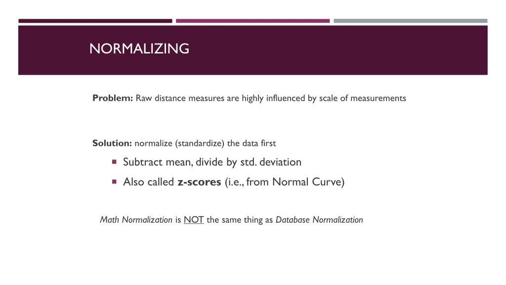 normalizing