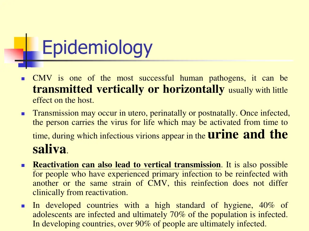 epidemiology