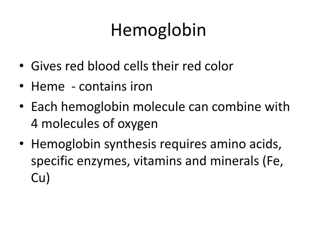 hemoglobin