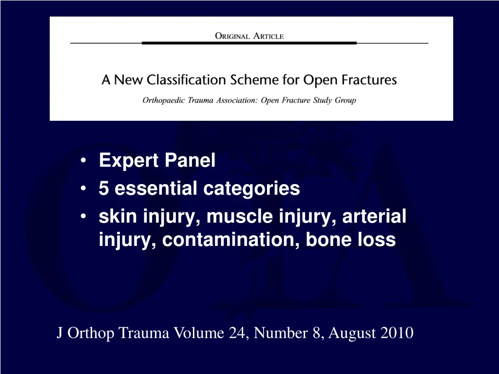 expert panel 5 essential categories skin injury
