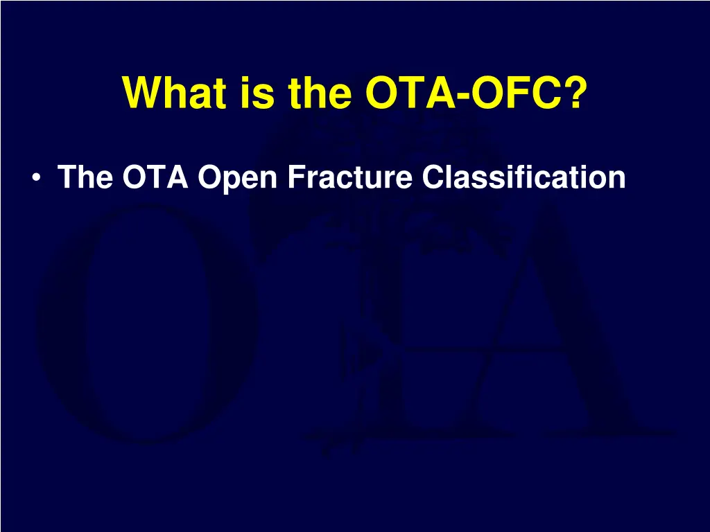 what is the ota ofc