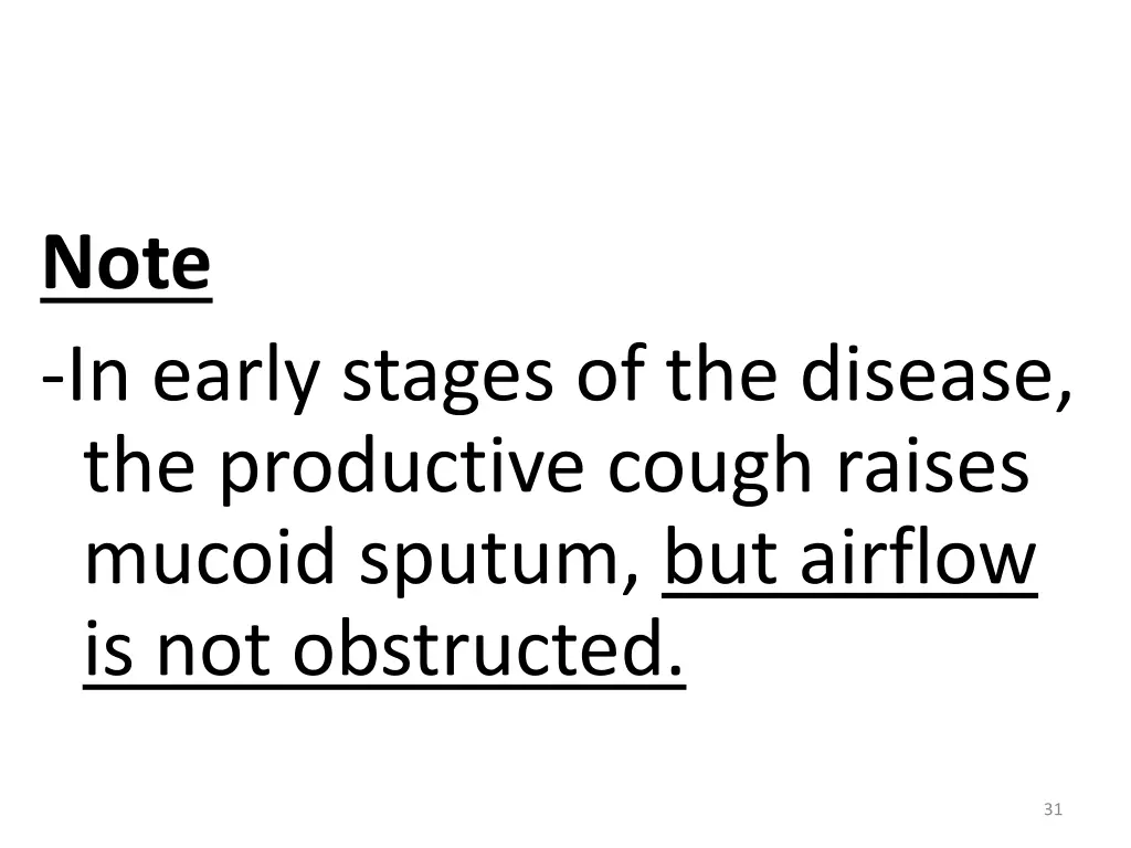 note in early stages of the disease