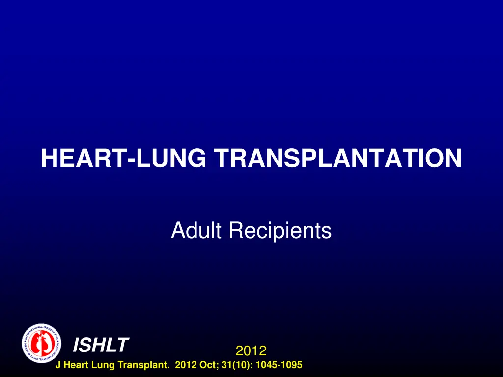 heart lung transplantation 1