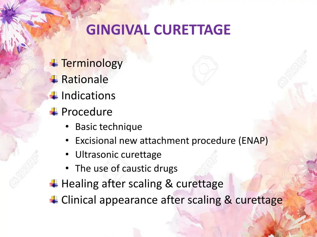gingival curettage