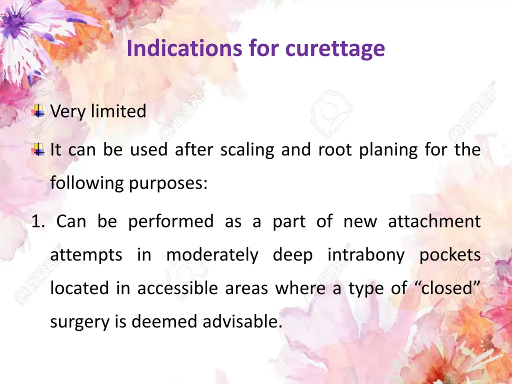 indications for curettage