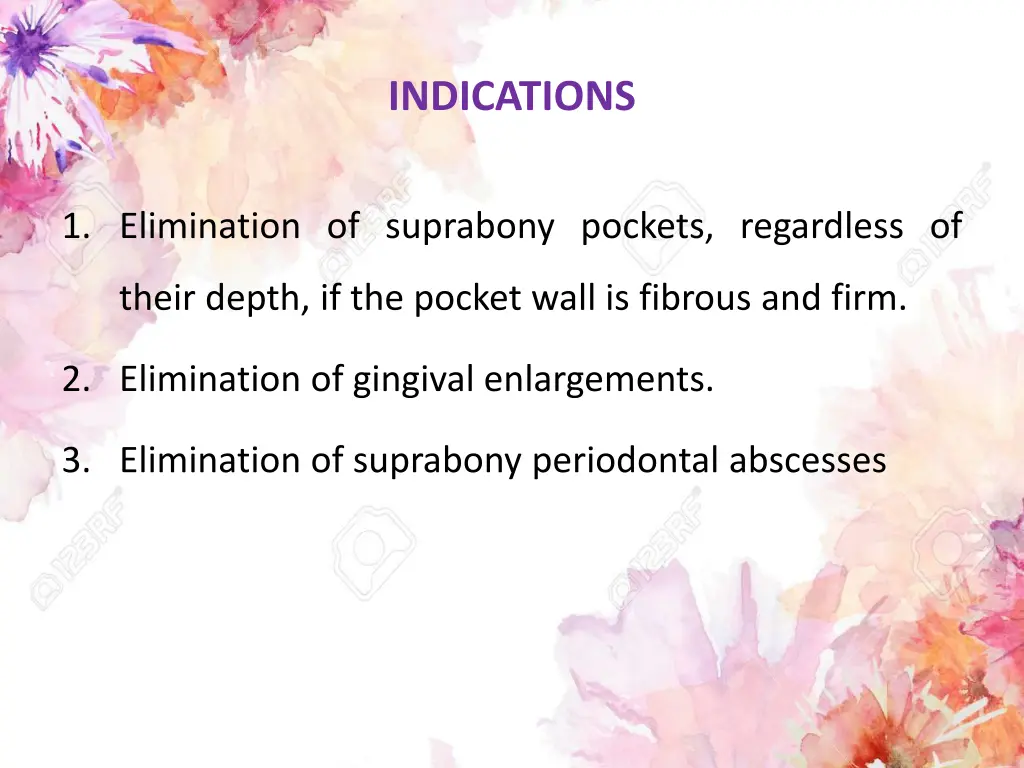 indications