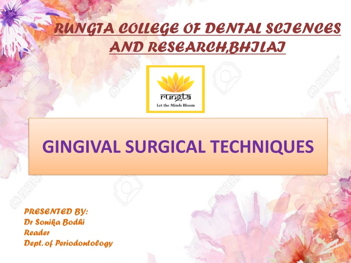rungta college of dental sciences and research