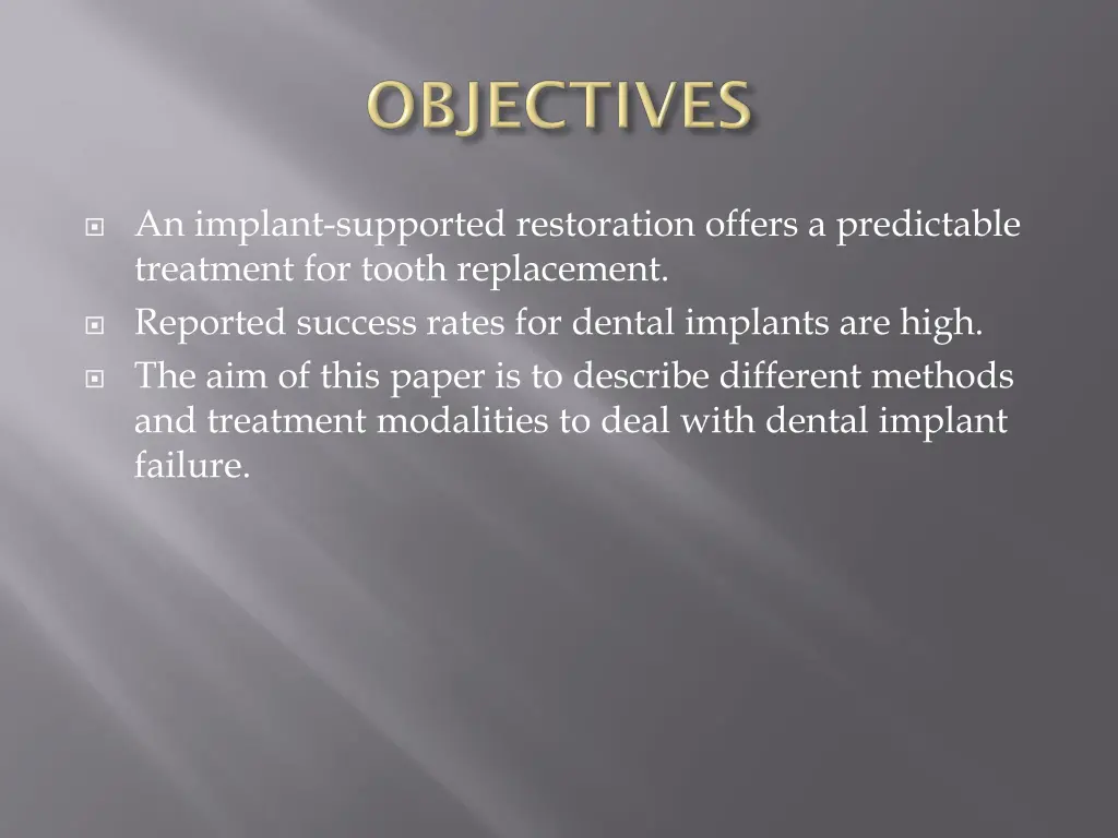 an implant supported restoration offers