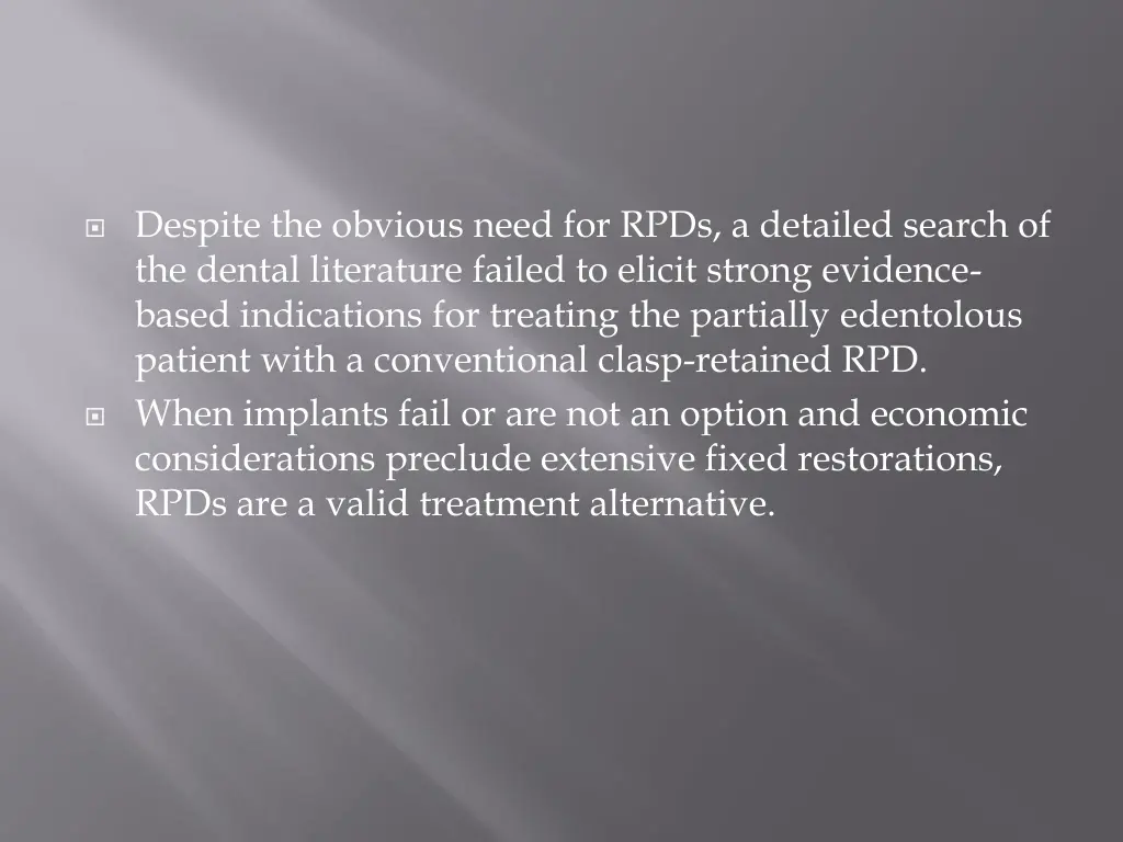 despite the obvious need for rpds a detailed