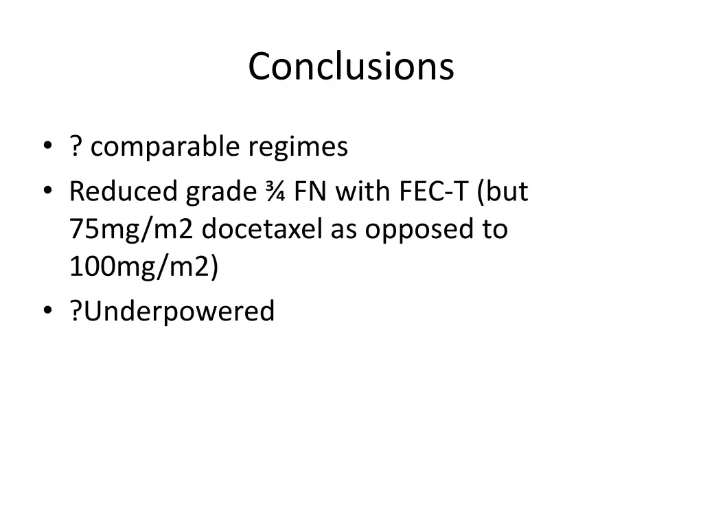 conclusions