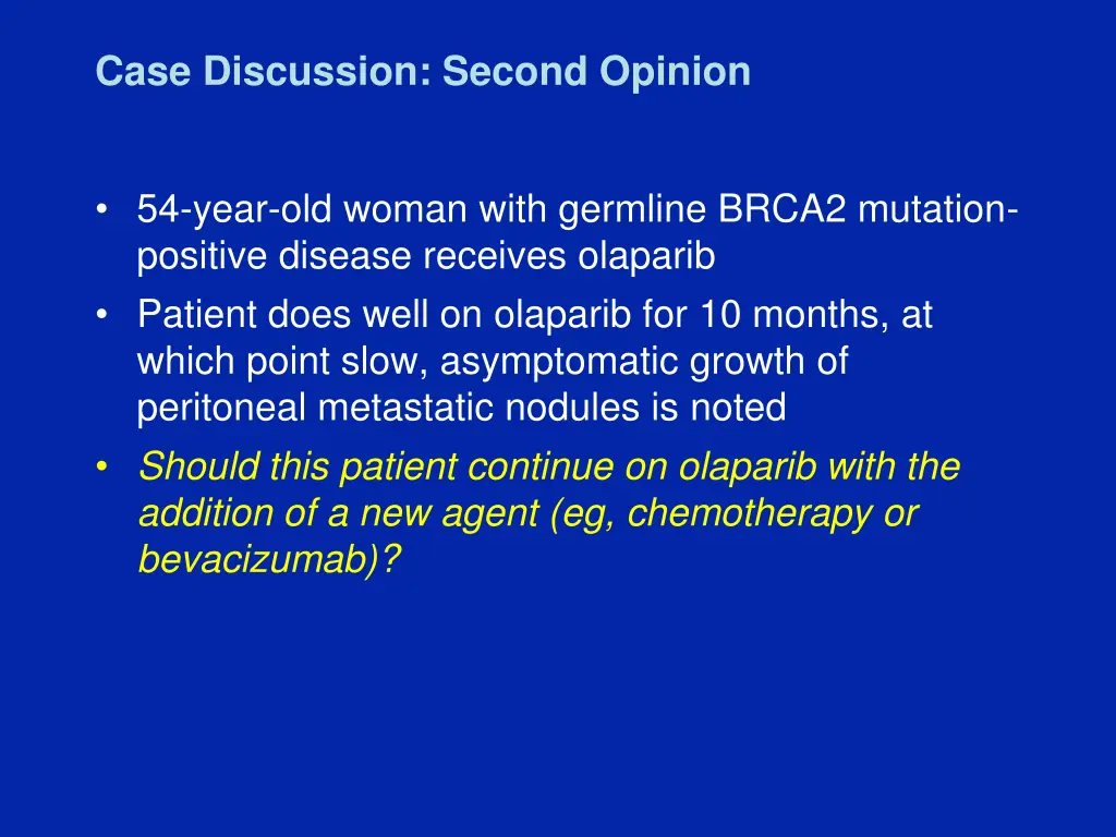 case discussion second opinion 3