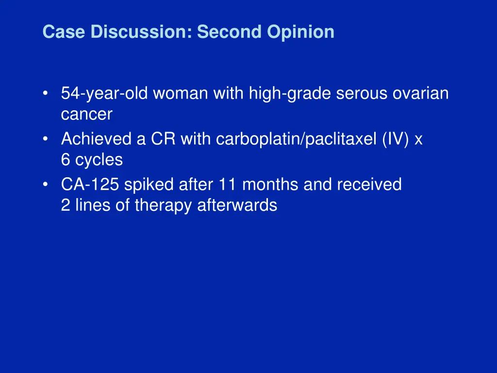 case discussion second opinion 4