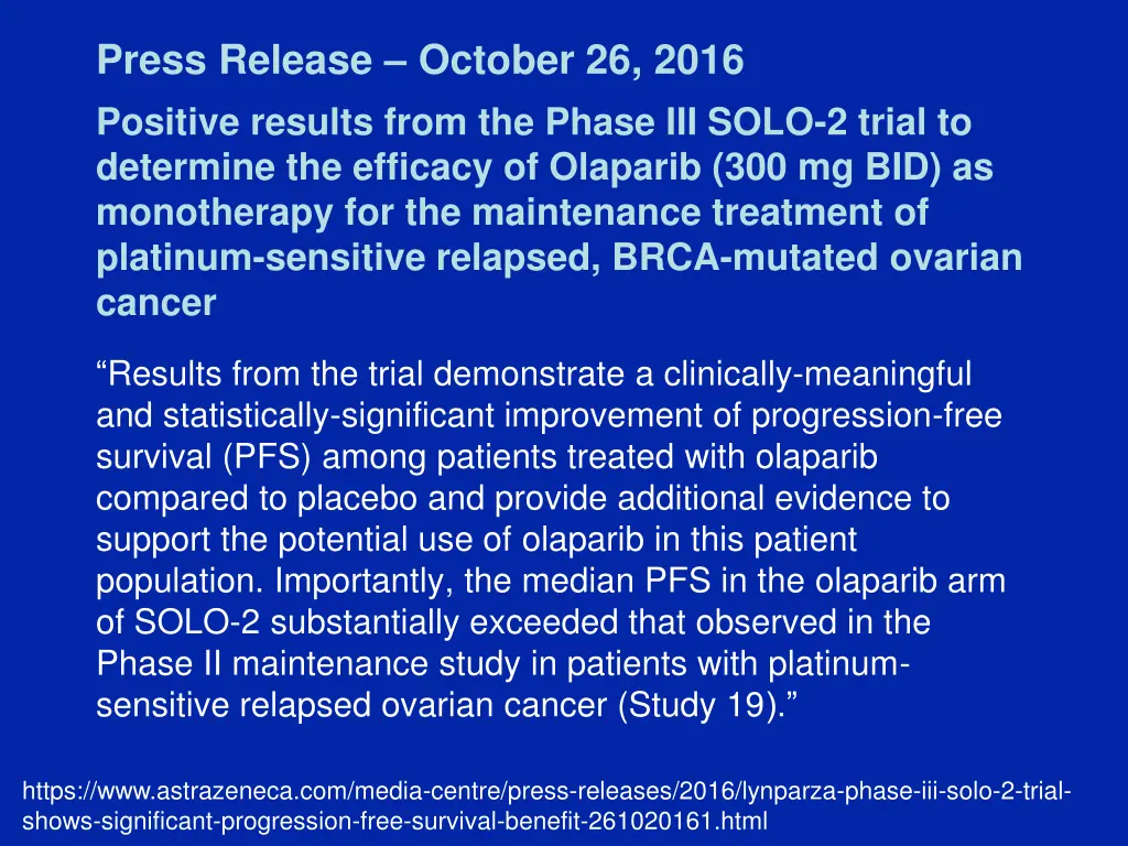 press release october 26 2016 positive results