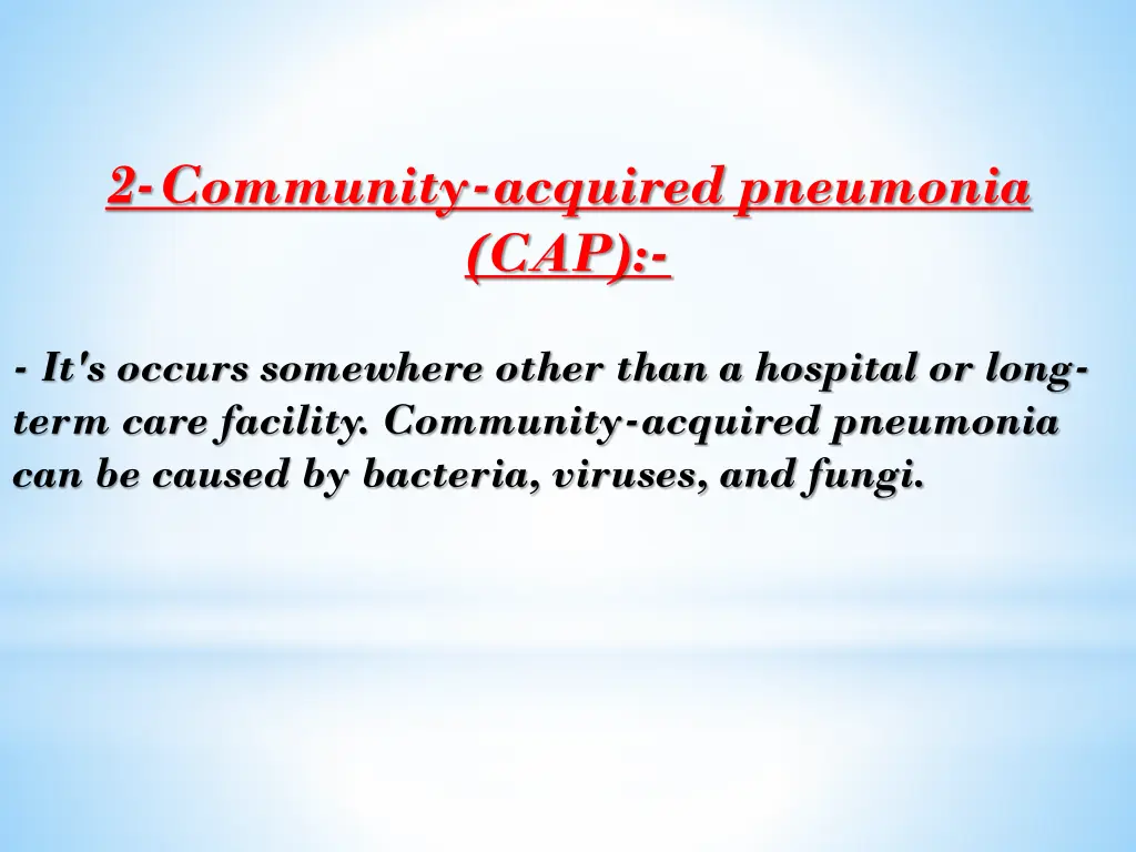 2 community acquired pneumonia cap