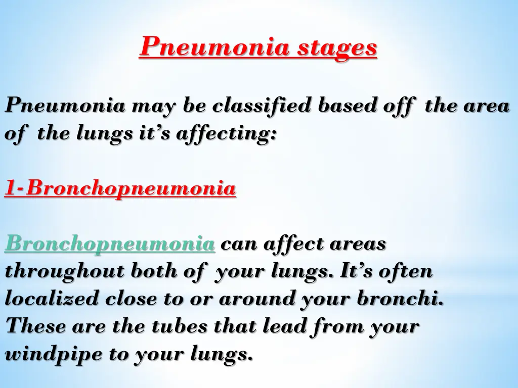 pneumonia stages
