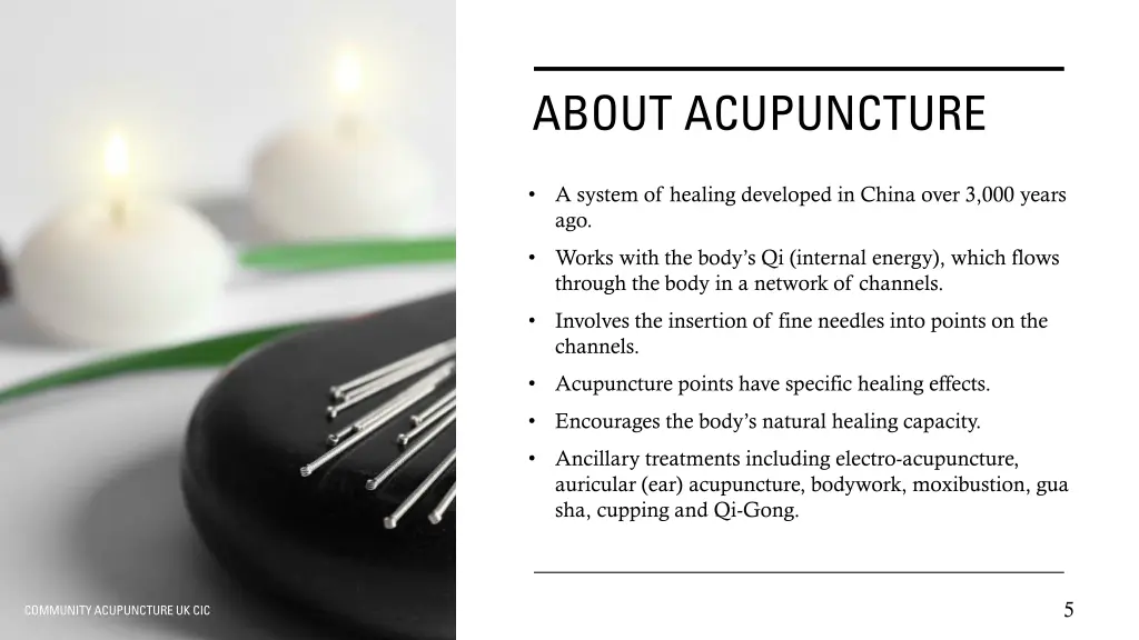 about acupuncture