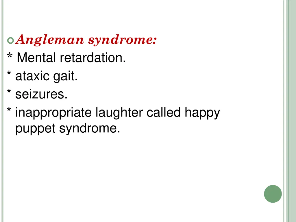 angleman syndrome mental retardation ataxic gait