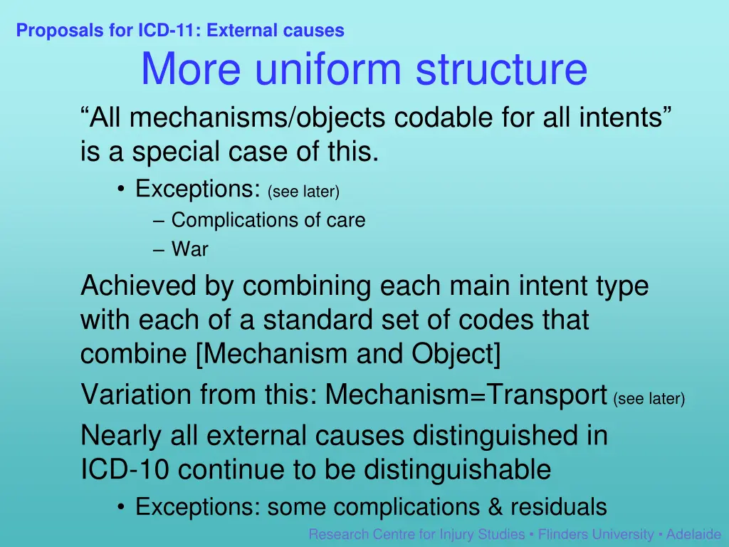 proposals for icd 11 external causes 2