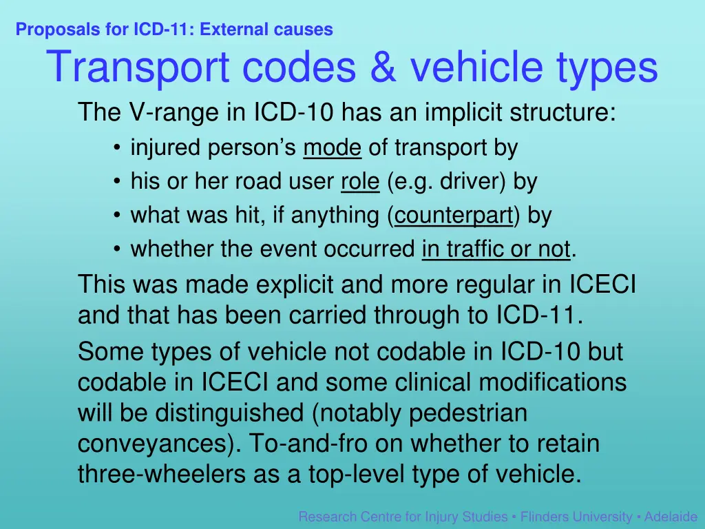 proposals for icd 11 external causes 4