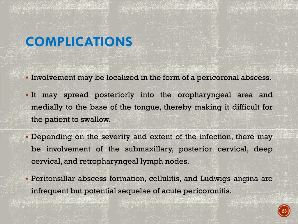complications