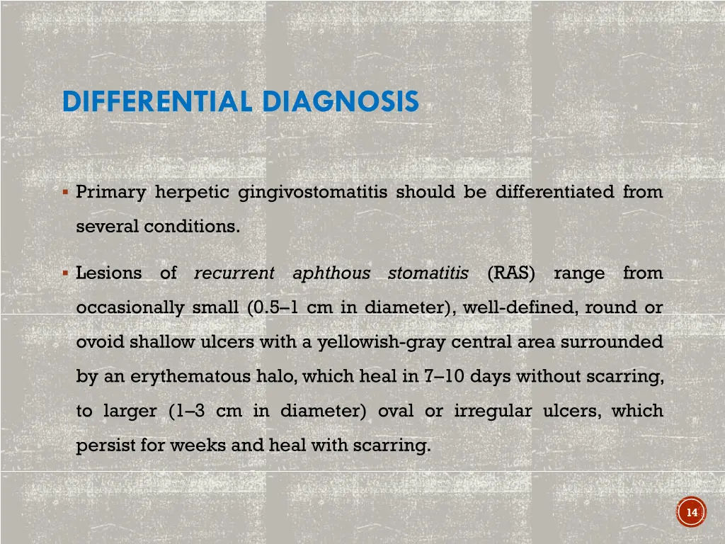 differential diagnosis