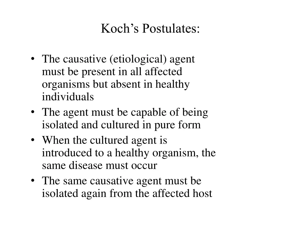 koch s postulates