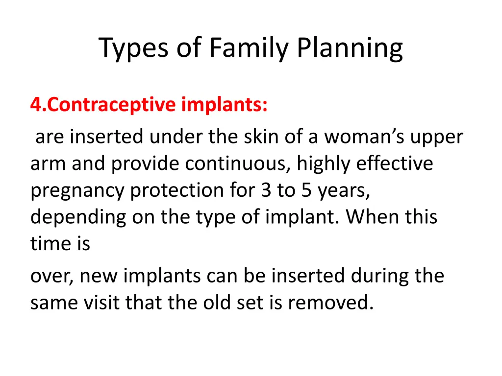 types of family planning 4