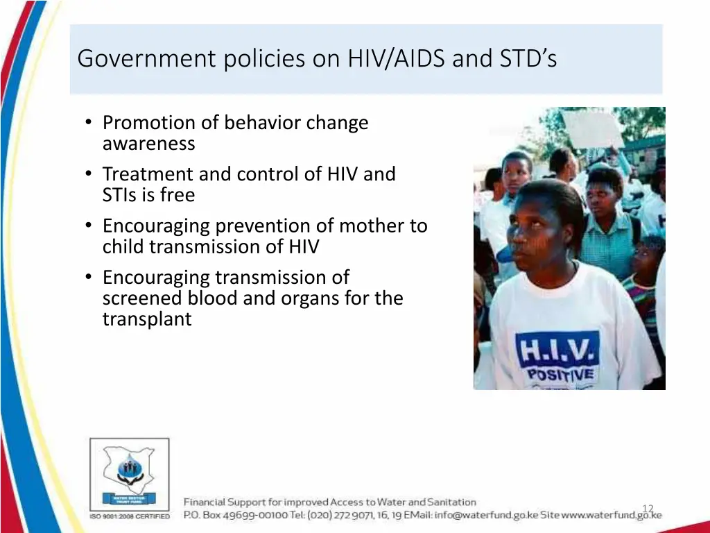 government policies on hiv aids and std s