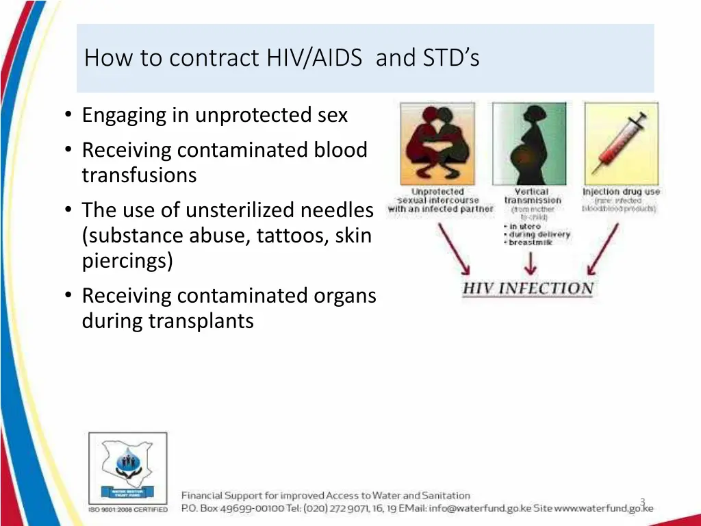 how to contract hiv aids and std s