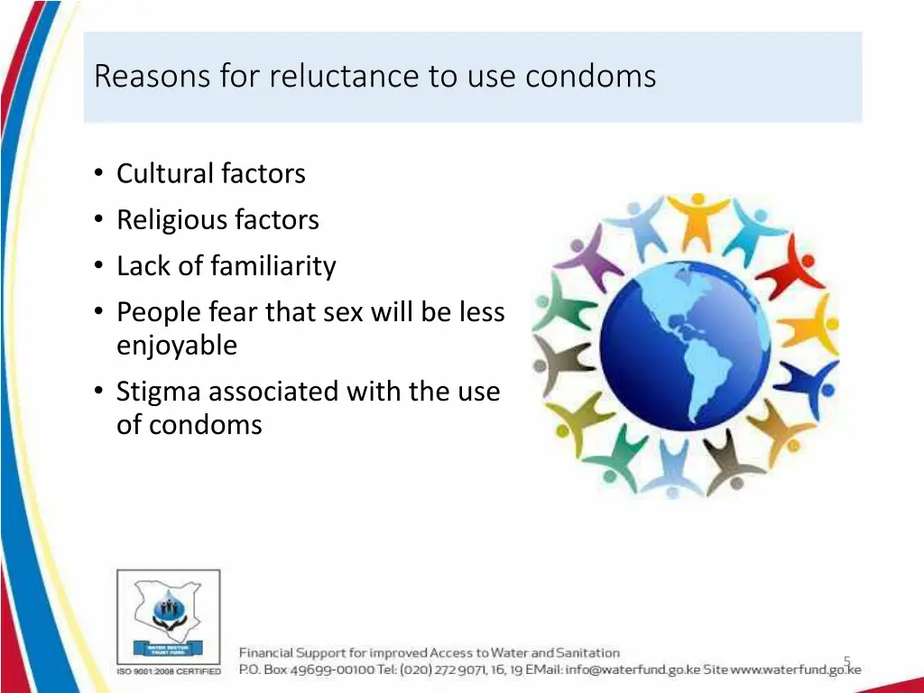 reasons for reluctance to use condoms