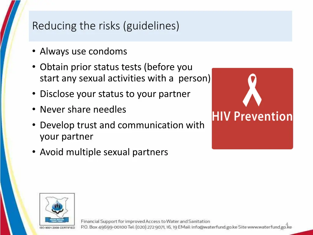 reducing the risks guidelines