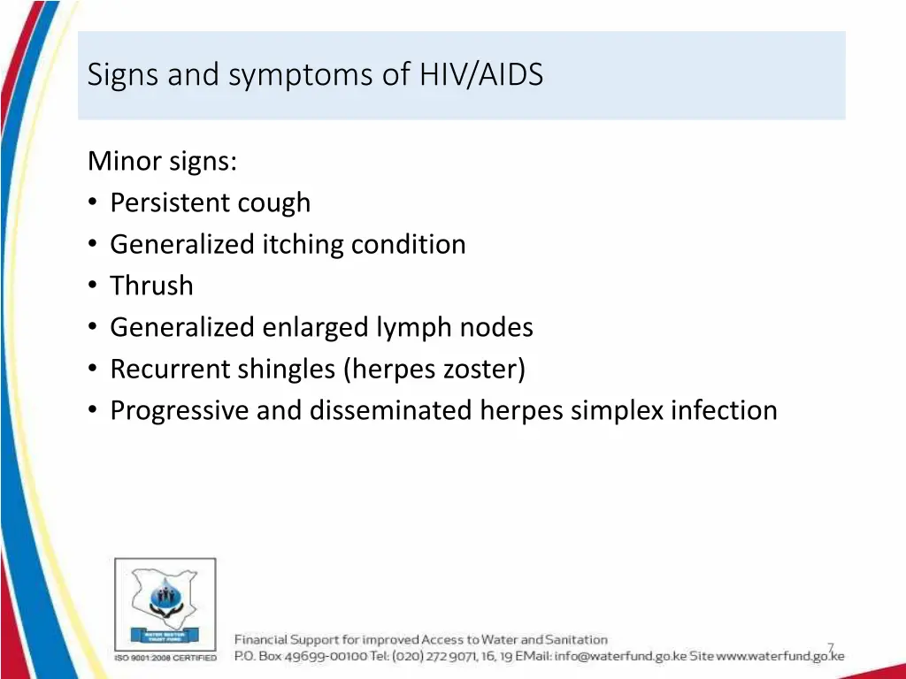 signs and symptoms of hiv aids 1