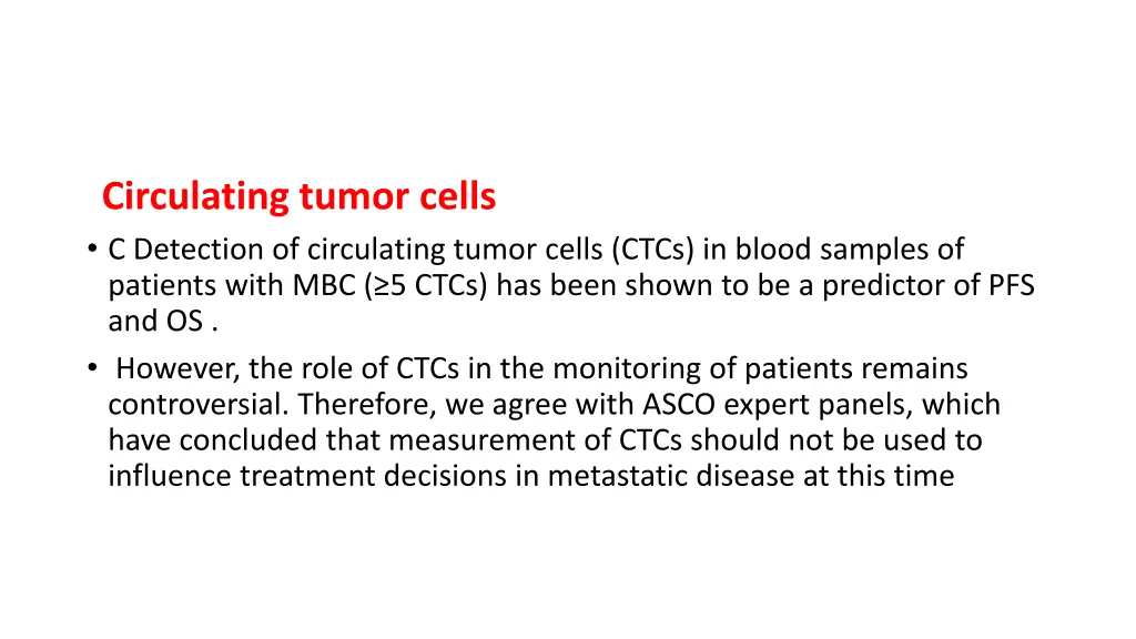 circulating tumor cells c detection