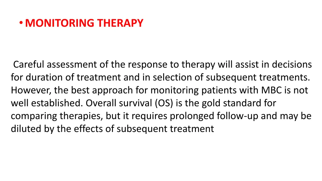 monitoring therapy