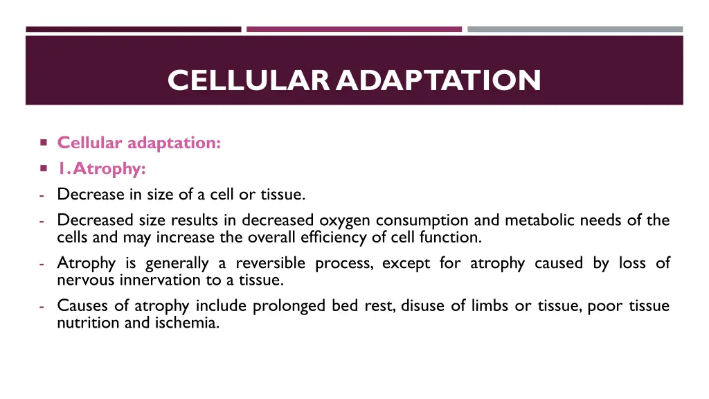 cellular adaptation 1