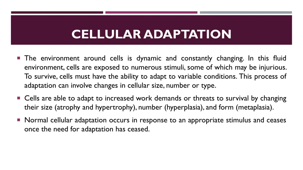 cellular adaptation