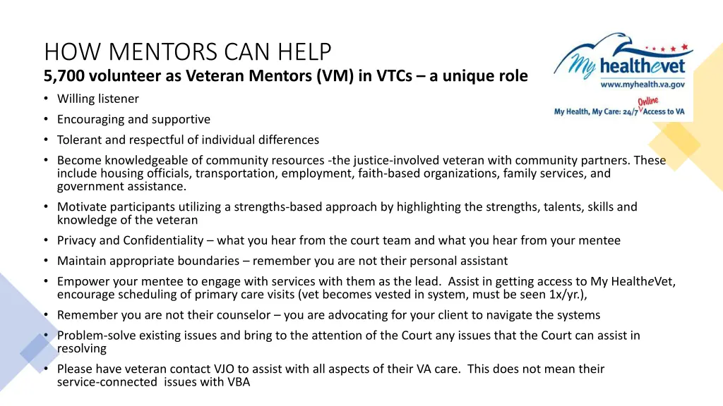 how mentors can help 5 700 volunteer as veteran