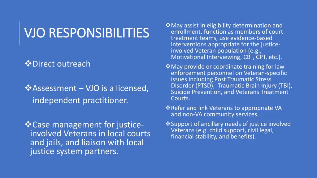 may assist in eligibility determination