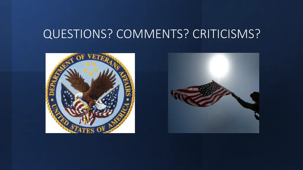 questions comments criticisms