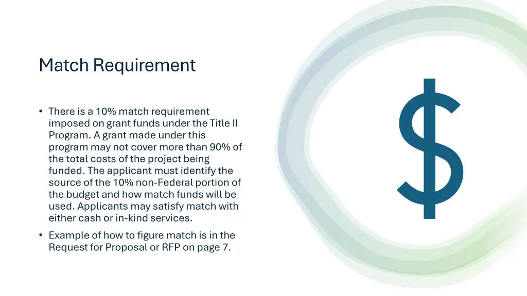 match requirement