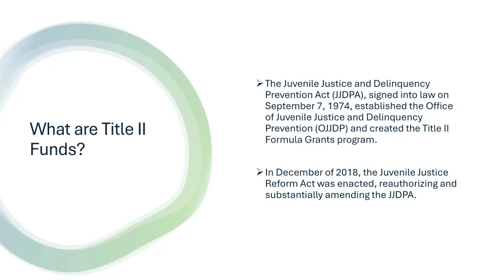 the juvenile justice and delinquency prevention