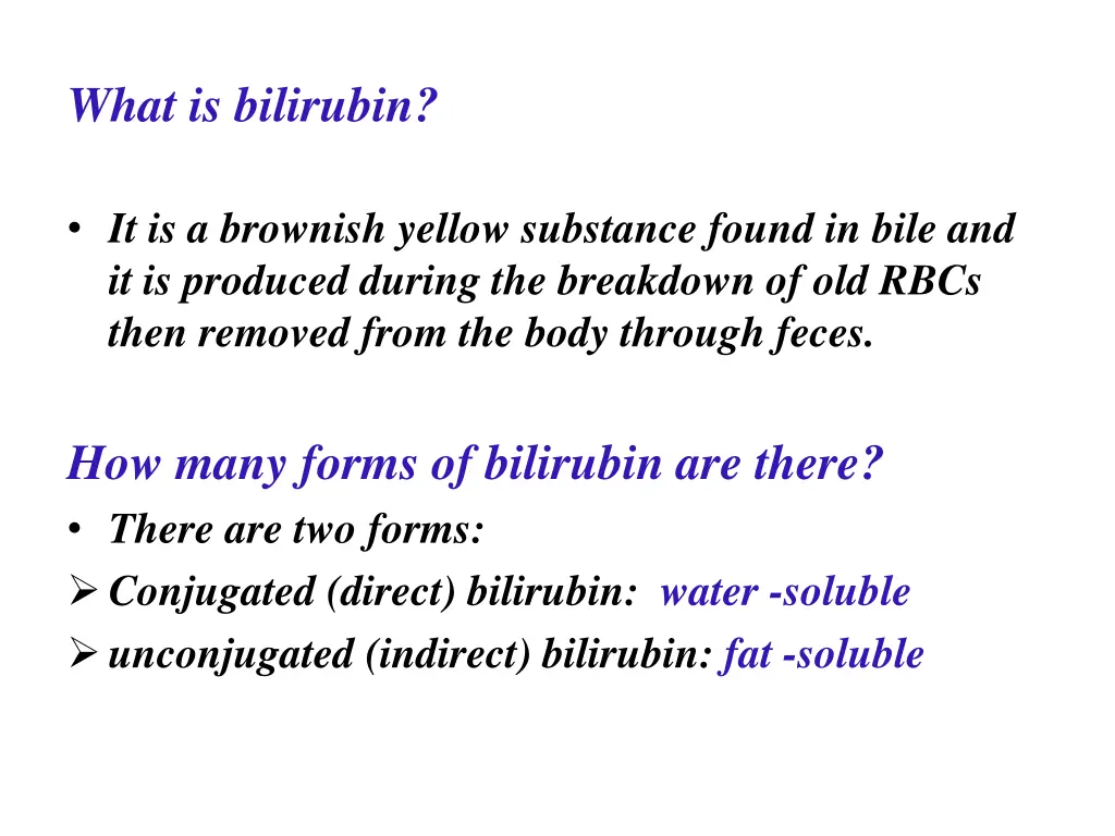 what is bilirubin
