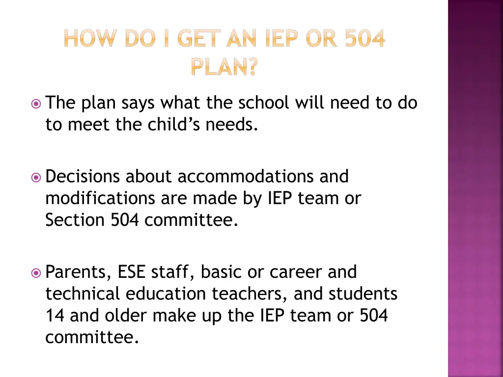 how do i get an iep or 504 plan 1