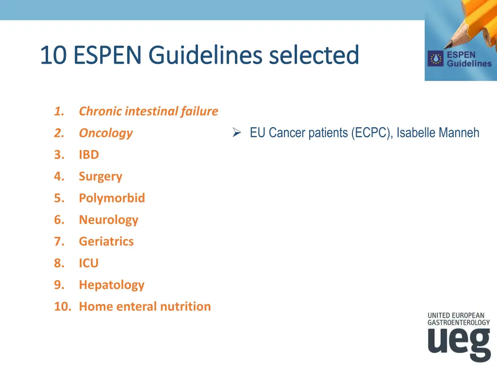 10 espen guidelines 10 espen guidelines selected 1