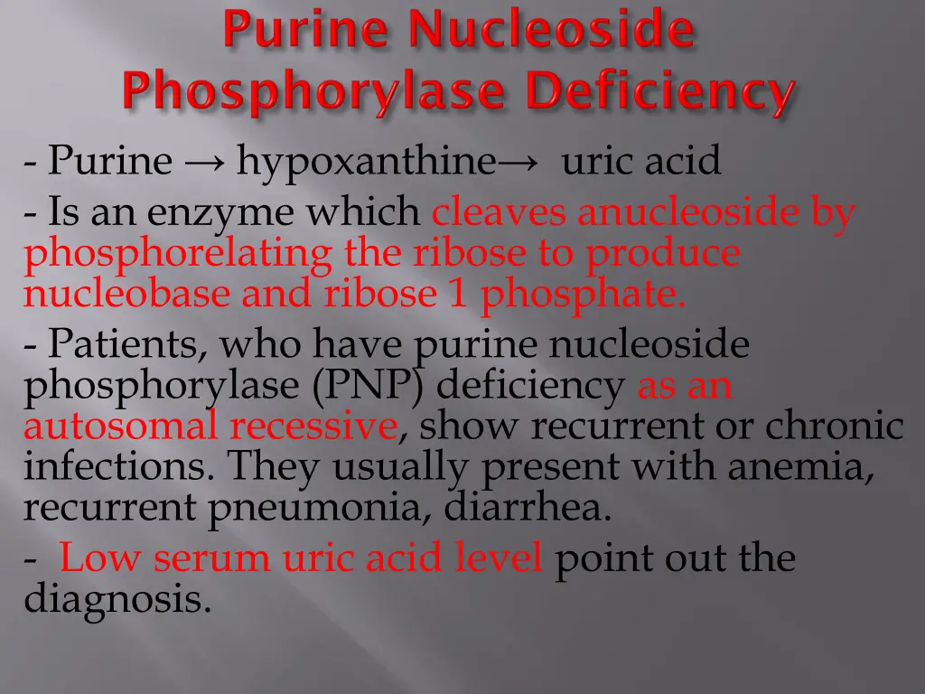 purine hypoxanthine uric acid is an enzyme which