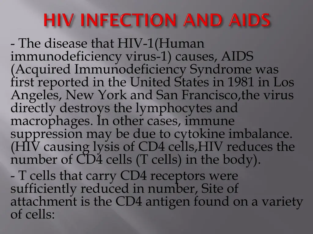 the disease that hiv 1 human immunodeficiency
