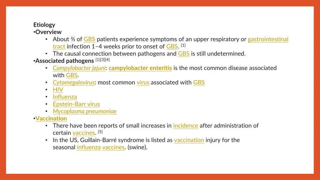 etiology overview